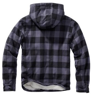 Brandit Lumberjacket jakna s kapuco, črno siva
