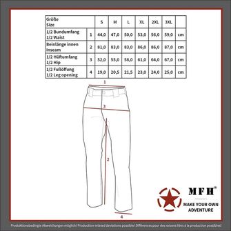 MFH Profesionalne taktične hlače Storm Rip Stop, črne