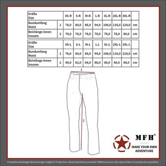 MFH BW terenske hlače, večje velikosti, BW tropska kamuflaža