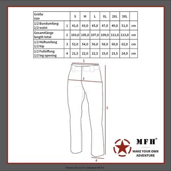 MFH Professional Taktične hlače Attack Teflon Rip Stop, kaki