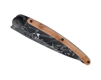 Deejo zložljivi nož Tattoo black juniper wood Ski
