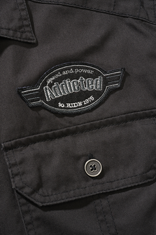 Brandit Luis Vintager srajca s kratkimi rokavi, črna