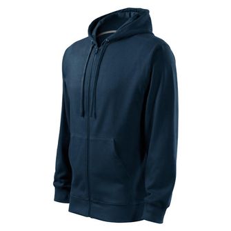 Malfini Trendy zipper moški pulover, temno modra, 300g/m2