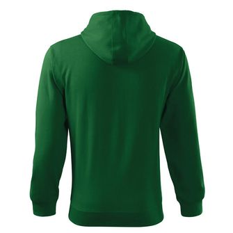 Malfini Trendy zipper moški pulover, zelena, 300g/m2