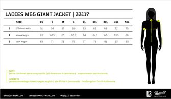 Branditova ženska jakna M65 Giant, črna