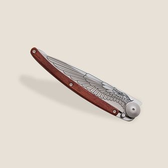 Deejo zložljivi nož Tattoo Wing coralwood