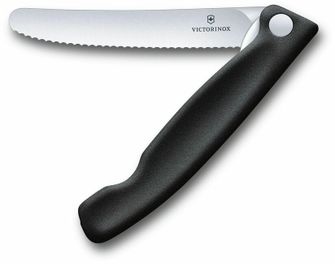Victorinox zložljivi nož za paradižnike, črn