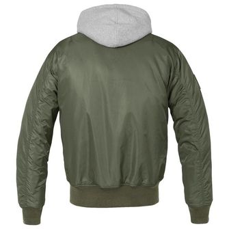 Brandit MA1 Hooded bomber jakna, olivno zelena