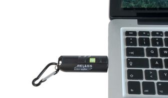 BasicNature USB LED obesek za ključe črn
