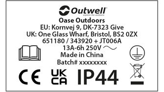 Outwell Pretvorni vtič Opus 0.3 Mtr. - UK