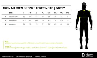 Brandit Iron Maiden jakna Bronx, črna