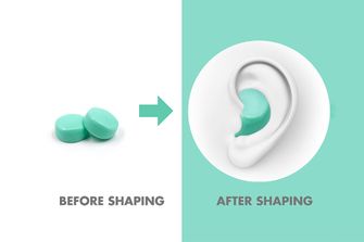 HASPRO 6P silikonski čepki za ušesa, beli