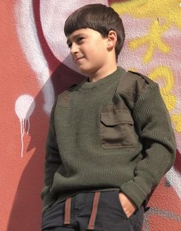 Mil-Tec otroški pulover, olivne barve