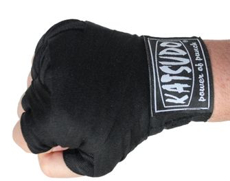 Katsudo elastične bandaže za boks 350cm, črne barve