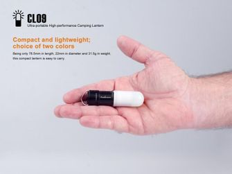 Fenix mini svetilka CL09 črna, 200 lumnov