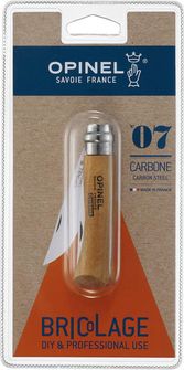 Opinel zložljivi nož N°07 Carbon Blister pack, 17,5cm