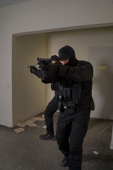 Pentagon Police pas, črn, 5 cm