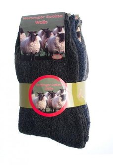 Norveške nogavice iz ovčje volne BGB, 3 pari