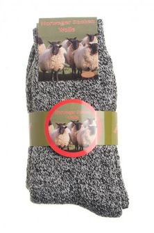 Nogavice iz norveške ovčje volne, sive, 3 pari