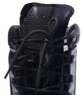 Nemški bojni čevlji, črne barve, z usnjeno podlogo