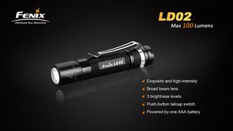 Fenix LED svetilka LD02, 100 lumnov