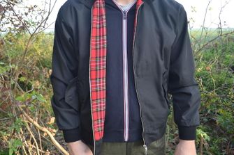 Pro Company Harrington jakna angleškega stila, črna
