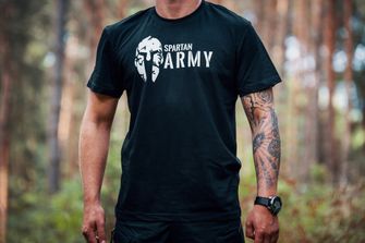 DRAGOWA majica s kratkimi rokavi spartan army, bela 160g/m2