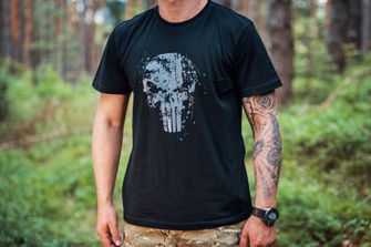 DRAGOWA majica s kratkimi rokavi Frank the Punisher, bela 160g/m2