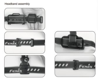 Komplet črnih trakov Fenix AFH-02 za naglavne svetilke Fenix
