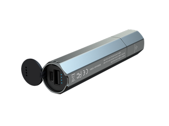 Polnilna baterija s svetilko E-CP – črna