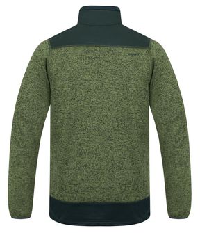 Husky Moški pulover iz flisa z zadrgo Alan M zelena/črna/zelena