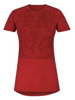 Husky Merino Thermal Underwear Ženska majica s kratkimi rokavi Rdeča