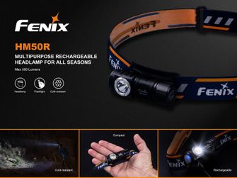 čelna svetilka Fenix HM50R, 500 lumnov