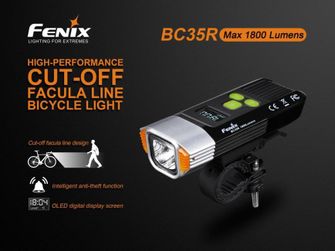 Fenix BC35R kolesarska luč za polnjenje (1800 lumnov)