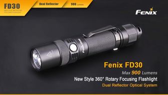 Svetilka za fokusiranje Fenix FD30 + USB aku 2600 mAh