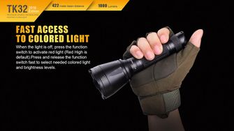 Taktična LED svetilka Fenix TK32 2016 XP-L, 1000 lumnov