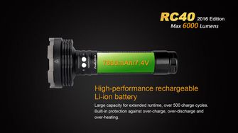Akumulatorska svetilka Fenix RC40, 6000 lumnov