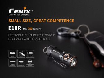 Polnilna svetilka Fenix E18R, 750 lumnov
