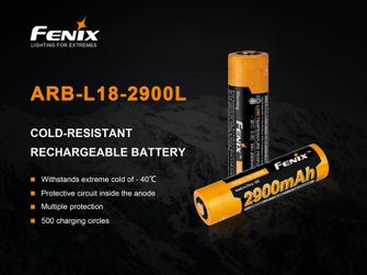 Baterija odporna na mraz Fenix 18650 2900 mAh Li-Ion