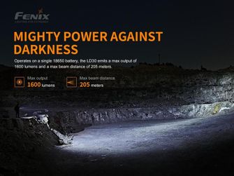 Fenix svetilka LD30 + USB baterija 3500 mAh