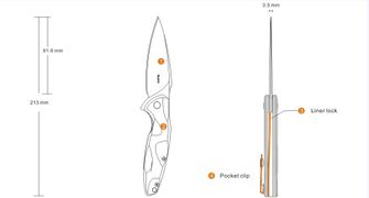 Zložljivi žepni nož Ruike Fang P105