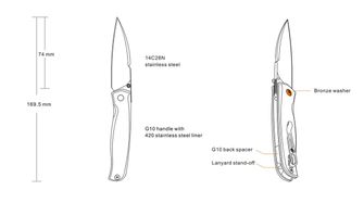 Zložljivi žepni nož Ruike P662-B