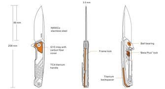 Zložljivi žepni nož Ruike M875-TZ