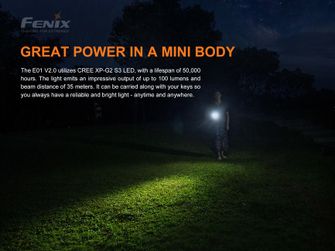 Fenix mini svetilka E01 V2.0
