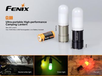Žepna svetilka Fenix CL09 - siva