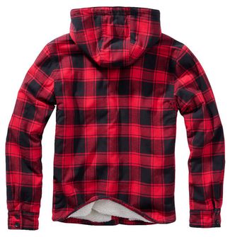 Brandit Lumberjacket jakna s kapuco, rdeče črna