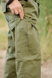 MFH BDU moške hlače Rip-Stop olivno zelena