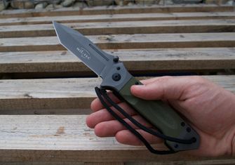 Mil-Tec zložljivi nož DA35 Micarta 22cm olivne barve