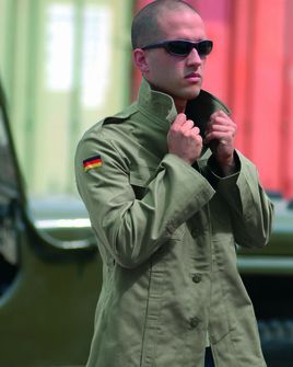 Mil-Tec bw moleskinjacke jakna original, olivkasta