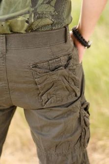 Mil-tec Vintage kratke hlače Prewash črne barve